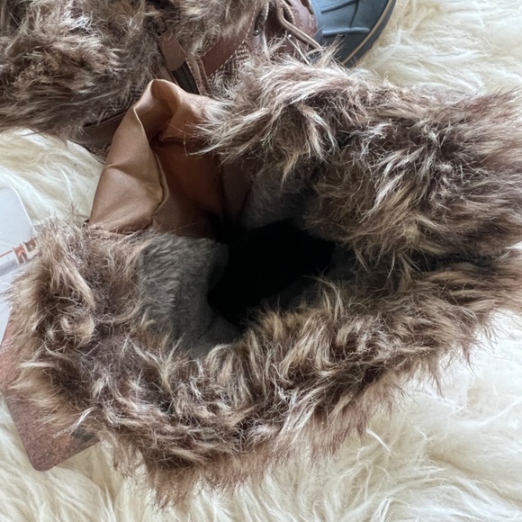 DreamPairs Kriver Brown Boot Sz 2 Big Girl - Picture 8 of 14